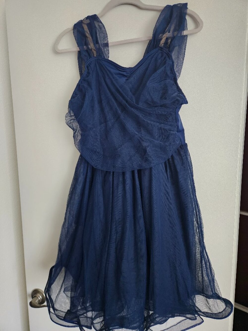 💙 Weissman Navy Mesh Lyrical Dance Costume – Size XXLA